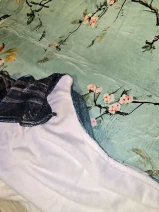 Bellissimo plaid in peluche velluto tema orientale