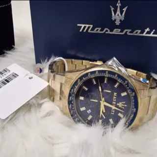 Reloj Maserati Hombre Azul Dorado