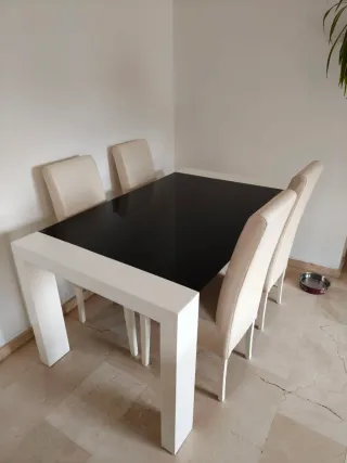 Mesa comedor extensible + 6 sillas