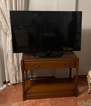 Mesa TV madera con cajón