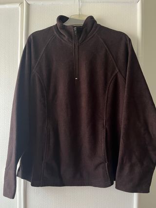 Forro polar mujer marrón