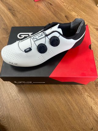 Zapatillas Ciclismo GES Pulse Blancas talla 4 ROAD