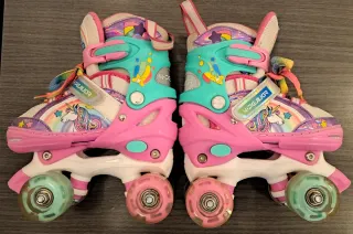 Patines 4 ruedas unicornio y arcoíris
