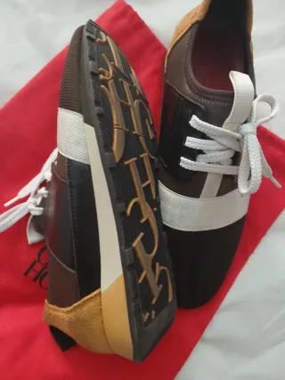 Zapatillas Carolina Herrera Marrón y Blanco