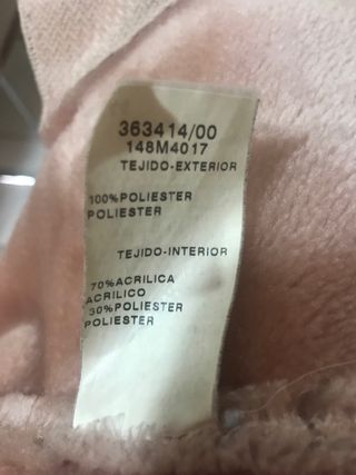 Chaqueta Yera Piel vuelta rosa Talla 44