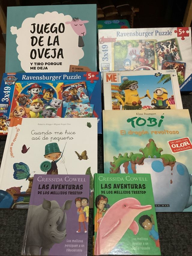Lote infantil: Puzzles, cuentos y juego