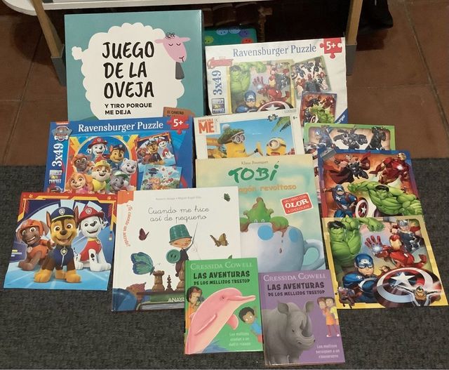 Lote infantil: Puzzles, cuentos y juego