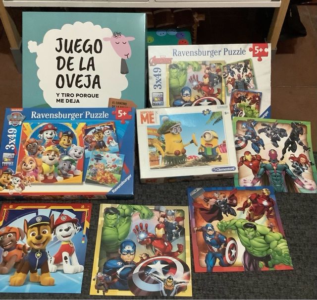 Lote infantil: Puzzles, cuentos y juego