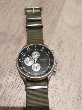 Reloj Massimo Dutti Cronógrafo Verde Militar
