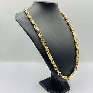 CADENA FORZADA GRECA, Hueca. Oro 18k