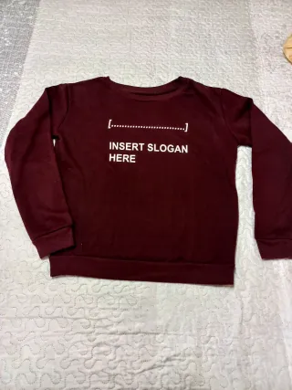 Sudadera granate chica T. M