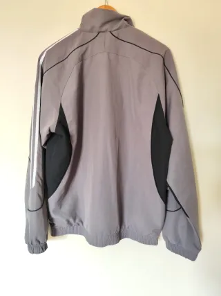 Chaqueta Adidas Vintage Gris y Negra