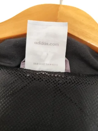 Chaqueta Adidas Vintage Gris y Negra