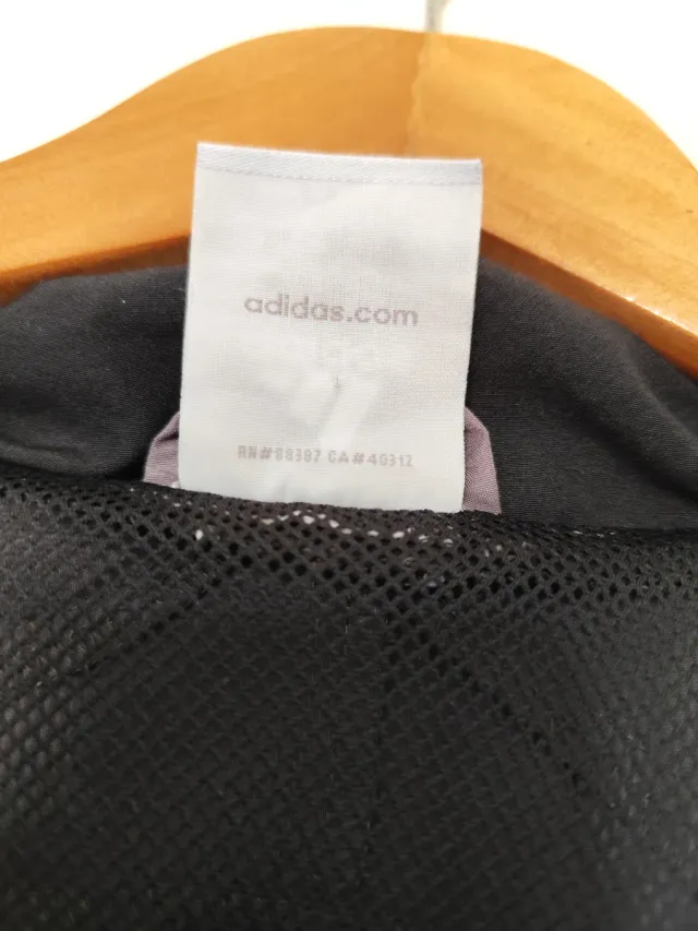 Chaqueta Adidas Vintage Gris y Negra