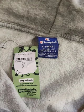 Felpa Champion grigia taglia XS