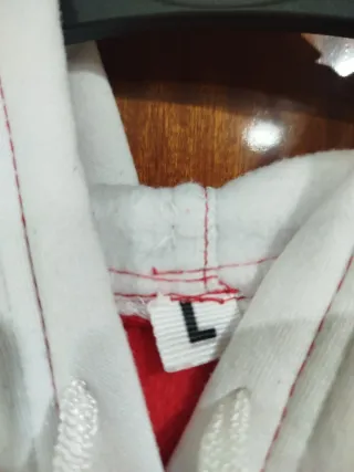 Sudadera Manchester United Adidas L Roja/Blanca