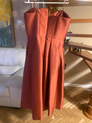 Vestido fiesta/coctel coral sin estrenar
