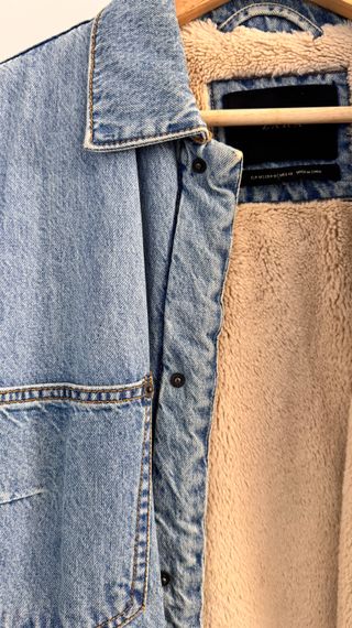 Chaqueta vaquera Zara forro borreguito