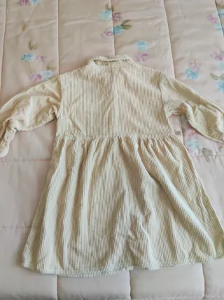 Vestito bambina velluto a coste  4-5 anni (110)
