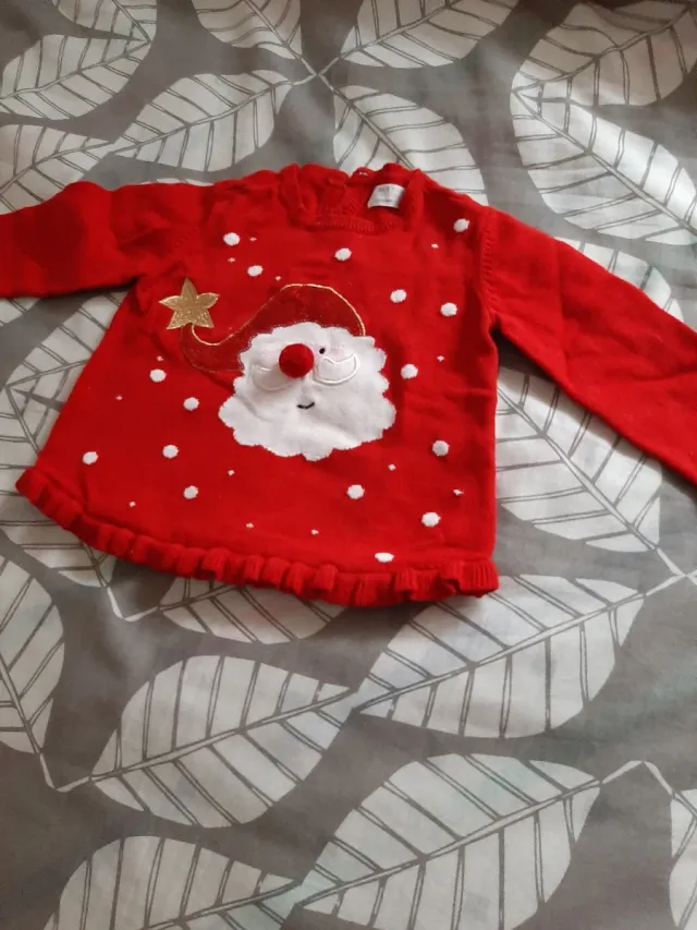 Jersey Navideño Papá Noel 12-18 meses