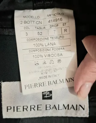Completo Pierre Balmain Lana Tg. 52