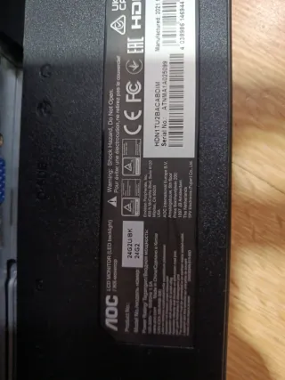 Monitor AOC Negro y Rojo