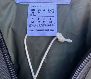 Chaqueta acolchada Adidas M caqui