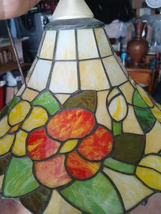 Lámpara Tiffany Cristal y Metal