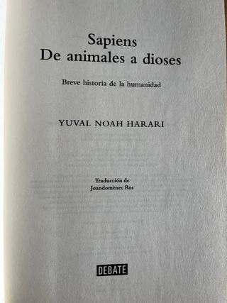 Sapiens. De animales a dioses / Sapiens: A Brie...