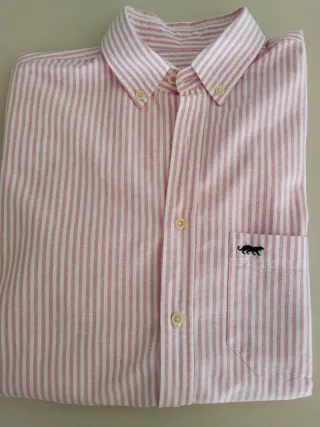Camisa hombre Panther Rayas Rosas y Blancas