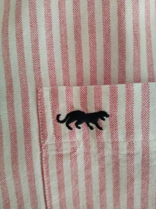 Camisa hombre Panther Rayas Rosas y Blancas