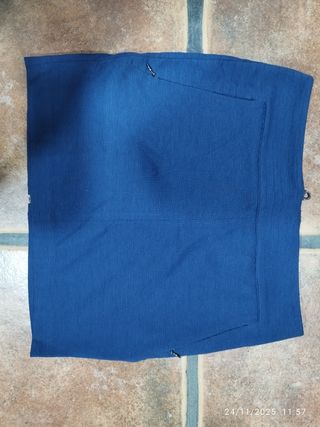 Falda mini azul talla S