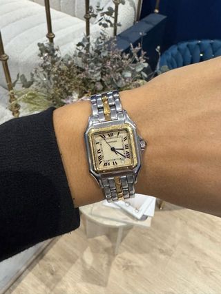 Reloj Cartier Panthère Mediano Acero y Oro