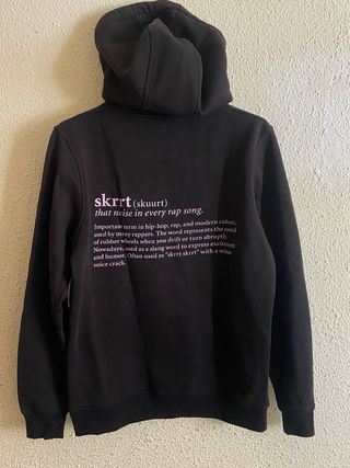 Sudadera Bershka Negra Talla M