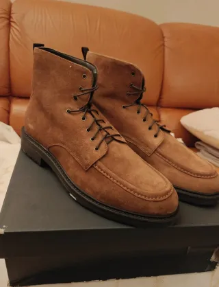 Stivaletti stringati Dan John marroni