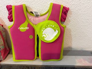 Chaleco flotador Nabaiji rosa y verde