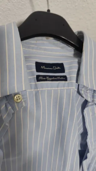 Camisa Massimo Dutti Rayas Azul
