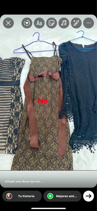 Lote 2 vestidos fiesta XS/34