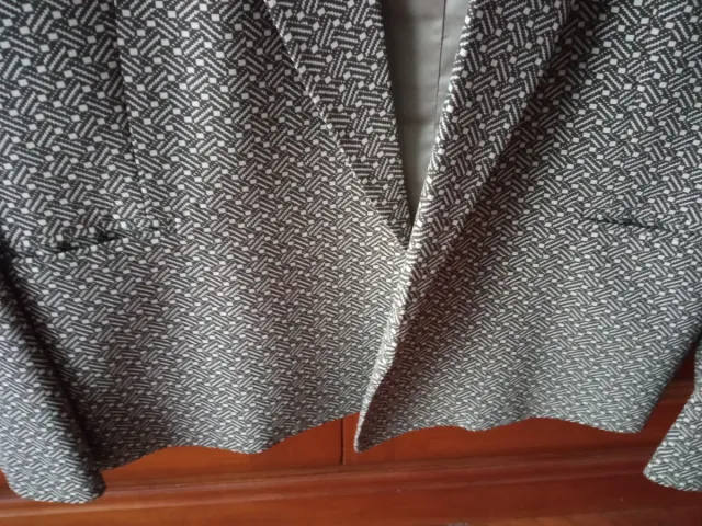 Blazer TRUCCO Talla XL Marrón/Caqui y Blanco