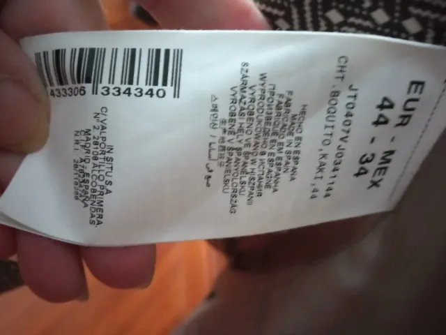 Blazer TRUCCO Talla XL Marrón/Caqui y Blanco