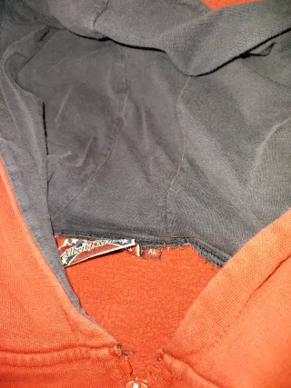 Felpa Malloy USA con cappuccio rossa