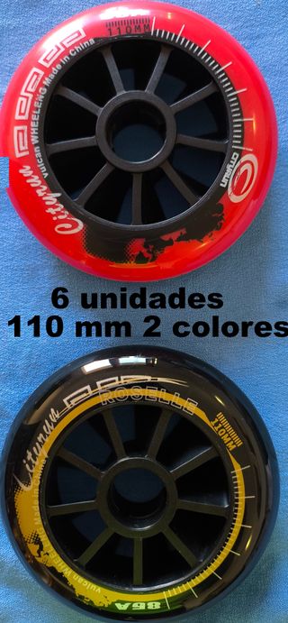 6 Ruedas Patines 110 mm 85A Alta Velocidad