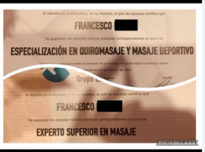 Quiromasajista titulado en Poblesec