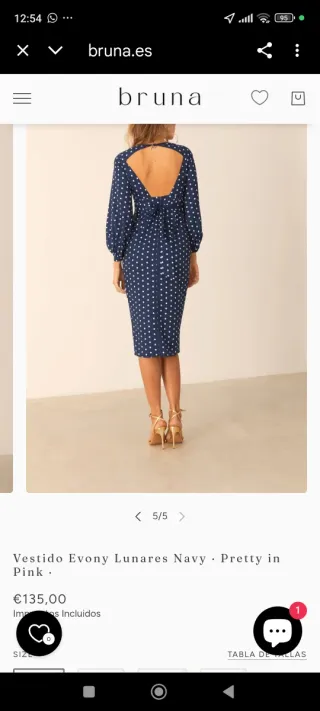 Vestido midi Bruna boda o evento