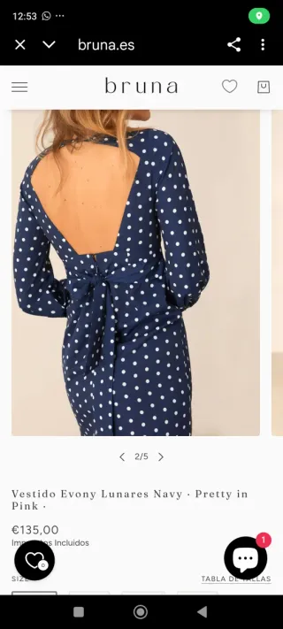 Vestido midi Bruna boda o evento