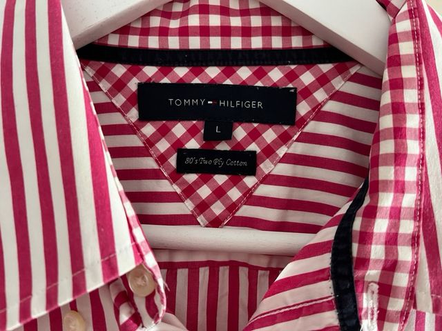 Camisa Tommy Hilfiger Rayas Rojas y Blancas