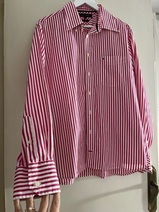 Camisa Tommy Hilfiger Rayas Rojas y Blancas