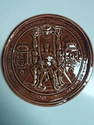 Facsímiles Sellos Medievales Porcelana.