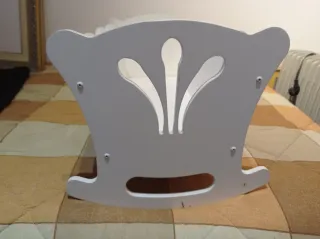 Cuna para muñecas blanca