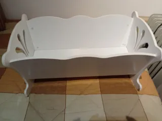 Cuna para muñecas blanca